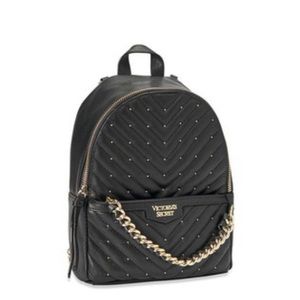 Victoria’s Secret studded v-quilt small Backpack